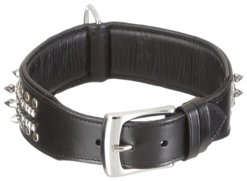 Nobby Leder Halsband DELGADO, schwarz 60 cm (54-59 cm), 50 mm, 1 Stück von Nobby