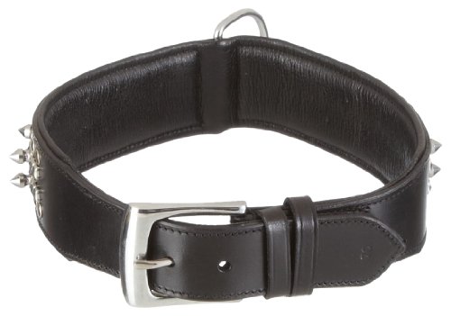 Nobby Leder Halsband DELGADO, schwarz 70 cm (60-68 cm), 50 mm, 1 Stück von Nobby