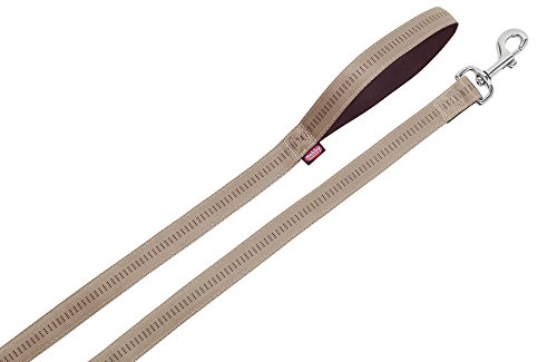 Nobby Leine Soft Grip, beige / chocolate L: 120 cm, B: 20 mm, 1 Stück von Nobby