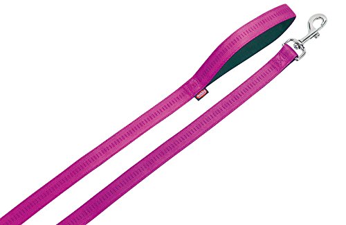 Nobby Leine Soft Grip, fuchsia / schwarz L: 120 cm, B: 25 mm, 1 Stück von Nobby