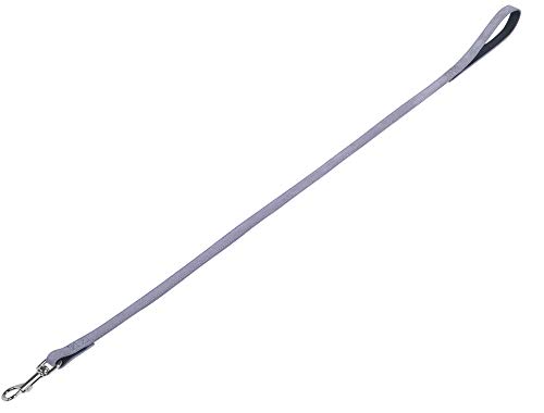 Nobby Leine VELOURS, grau (Plume), L: 100cm, B: 14mm, 1 Stück von Nobby