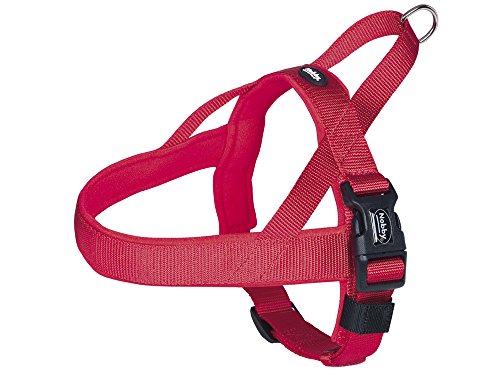 Nobby Norwegergeschirr Classic Preno, rot / rot L: 75-98 cm + 62 cm, B: 40/45 mm, 1 Stück von Nobby