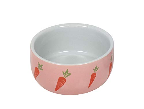 Nobby Nager Keramik Napf Wortel, pink Ø 11 x 4,5 cm, 0,3 l, 1 Stück von Nobby