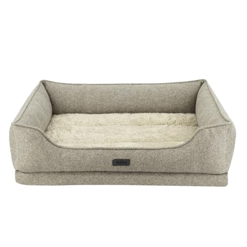 Nobby Orthopädisches Komfortbett eckig CALBU beige 110 x 96 x 22+5 cm von Nobby