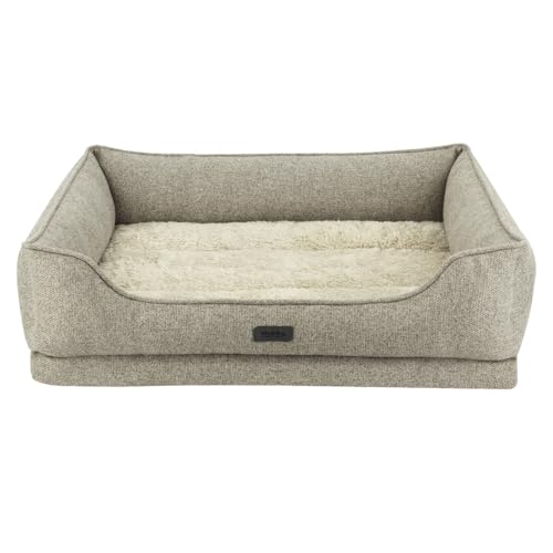 Nobby Orthopädisches Komfortbett eckig CALBU beige 71 x 56 x 16+5 cm von Nobby