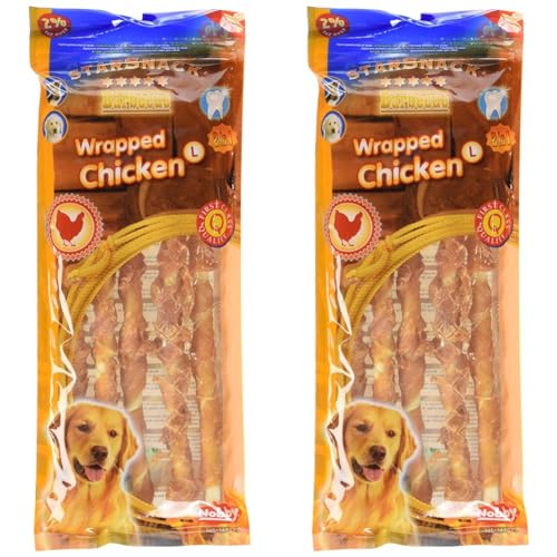 Nobby STARSNACK Barbecue Wrapped Chicken L, 144 g (Packung mit 2) von Nobby