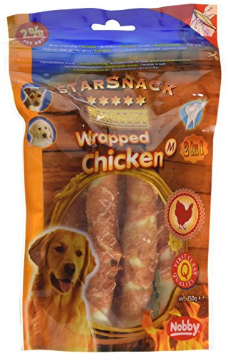 Nobby STARSNACK BBQ Wrapped Chicken M, ca. 13 cm, 1 Packung (1 x 150 g) von Nobby