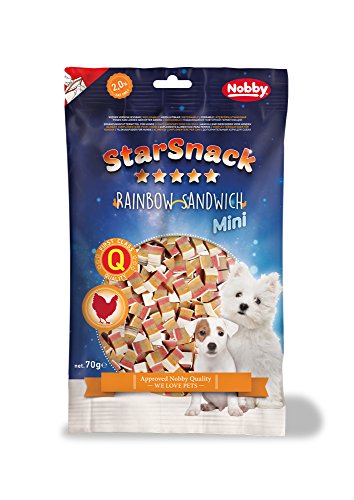 Nobby STARSNACK MINI Rainbow Sandwich für alle Hunde, 1 Tüte (1 x 70 g) von Nobby