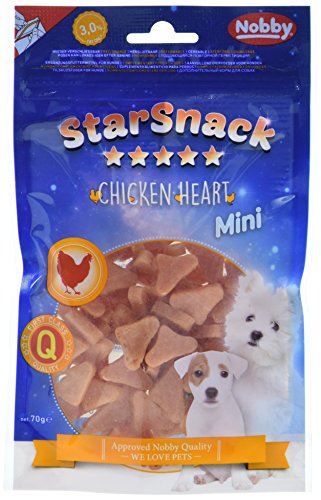 Nobby STARSNACK Soft Chicken Heart für alle Hunde, 1 Tüte (1 x 70 g) von Nobby