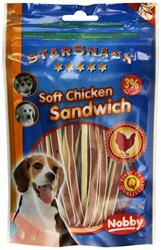 Nobby STARSNACK Soft Chicken Sandwich 70 g (Packung mit 2) von Nobby