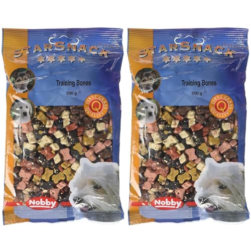 Nobby STARSNACK Training Bones für Hunde, 1 Packung (1x 200 g) (Packung mit 2) von Nobby