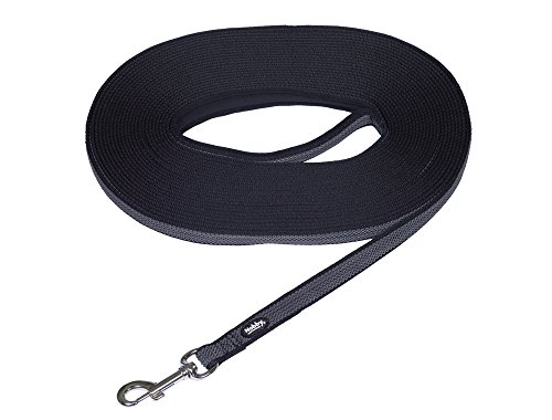 Nobby Schleppleine Anti-Slip, schwarz L: 15 m, B: 17 mm, 1 Stück von Nobby