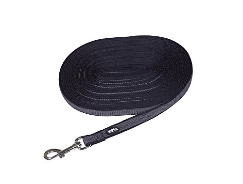 Nobby Schleppleine Anti-Slip, schwarz L: 10 m, B: 17 mm, 1 Stück von Nobby