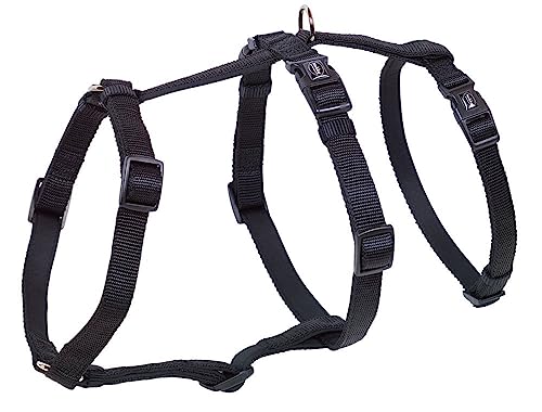 Nobby Sicherheitsgeschirr Turva Leckschutz für Hunde Nylon und Neopren (XS-S Hals 24-34 cm, Brust 30-40 cm, Schwarz) von Nobby