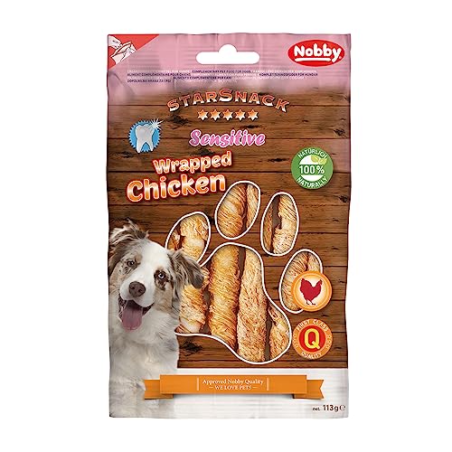 Nobby StarSnack Barbecue Sensitive Wrapped Chicken 1 Packung (1 x 113 g) von Nobby