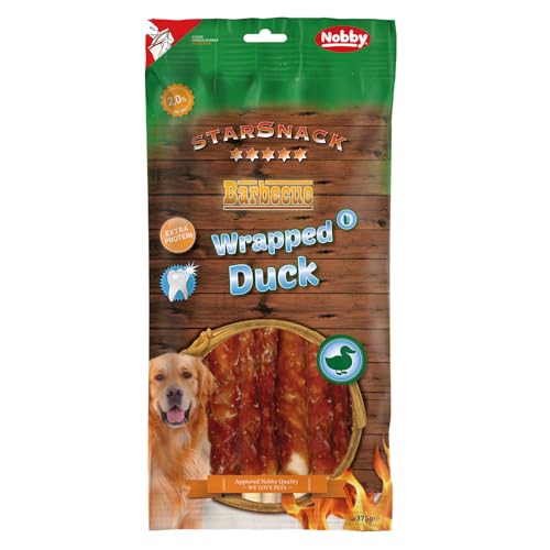 Nobby StarSnack Barbecue Wrapped Duck L, ca. 375 g von Nobby