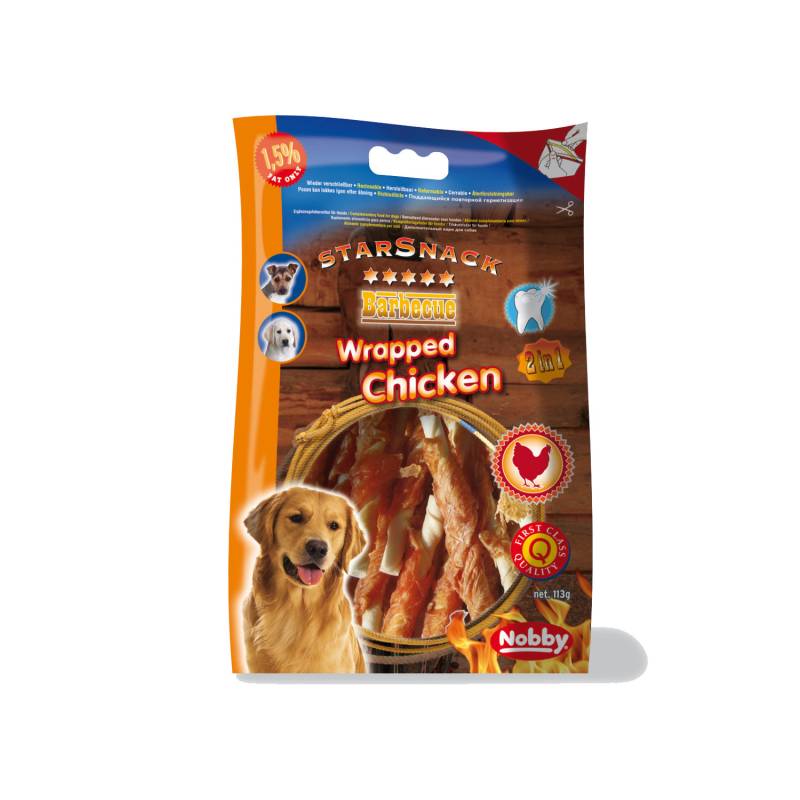 Nobby - Starsnack Barbecue Wrapped Chicken - 70 g von Nobby