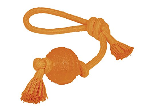 Nobby TPR Ball mit Wurfschlaufe orange ø 6,5 cm / 42 cm von Nobby