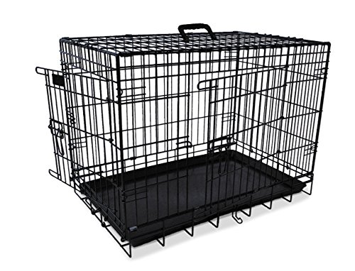 Nobby 62312 Transportkäfig für Hunde, faltbar, schwarz, 78 x 48 x 54 cm von Nobby