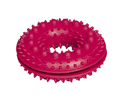 Nobby Vollgummi Snackring mit Noppen rot 10,5 cm von Nobby