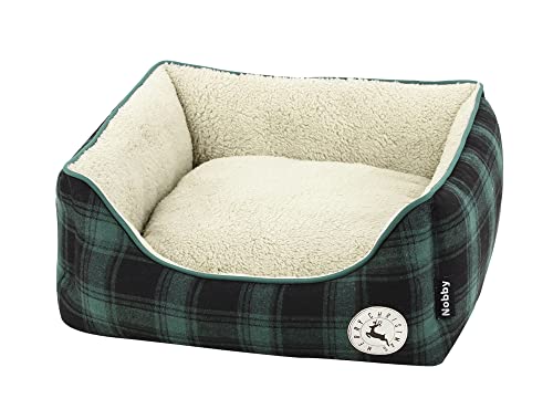 Nobby Xmas Komfort Bett eckig Checker grün LxBxH:45x40x18cm von Nobby