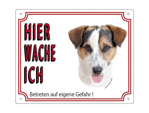 Warntafel Jack Russel Terrier gelb 12 x 3,5 cm von Nobby