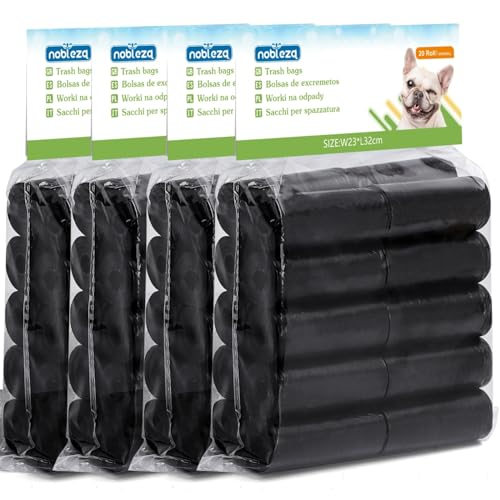 Nobleza - 1200 Stück Hundekotbeutel Haustier Große Kotbeutel für Hunde Auslaufsicher Geruchlose Farbe Schwarz Nobleza - 1200 Stück Hundekotbeutel Haustier Große Kotbeutel für Hunde Auslaufsicher Geruchlose Farbe Schwarz von Nobleza