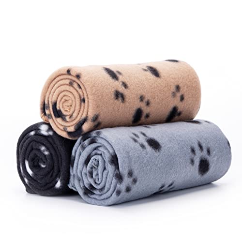 Nobleza 3 x Hundedecke Fleece Weiche Fleecedecke Waschbar Katzendecke Hunde Decke Outdoor Flauschig Deck für Haustier Hunde Katzen Welpen Weiche Warme Matte, 160 * 100cm von Nobleza