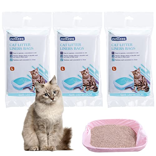 Nobleza 36 Beutel Hygienebeutel, Katzentoilette, Katzenstreu wechseln L 60 * 50CM von Nobleza