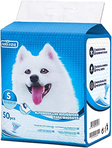 Nobleza -50 x Ultra saugfähige Hunde Trainingsunterlagen Welpenunterlage Welpen Toilettenmatte, 40 * 60cm, Packung mit 50 Stück von Nobleza