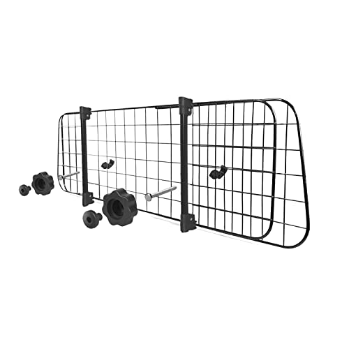 Nobleza - Autoschutzbügel für Hunde,Universal ausziehbarer Hund Hund Auto Separator Auto Barriere Sicherheitsgitter Barriere,für Hund und Haustier Gepäck Kopfstütze 96-145x30cm Stahl von Nobleza