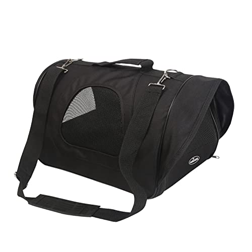 Nobleza - Faltbarer Haustier Reiseträger Tragbare Transporttasche für Hundekatze, Oxford Stoffkiste, Schwarz, L, (45 * 28 * 29) cm von Nobleza