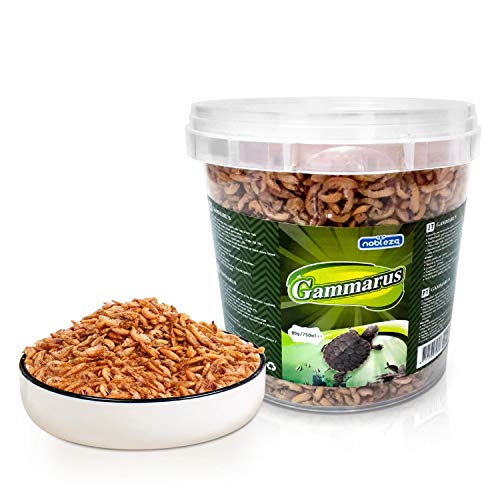 Nobleza Gammarus Futter für Schildkröten und Wasserschildkröten aus hochwertigen natürlichen Flussgarnelen 80g / 750ml von Nobleza