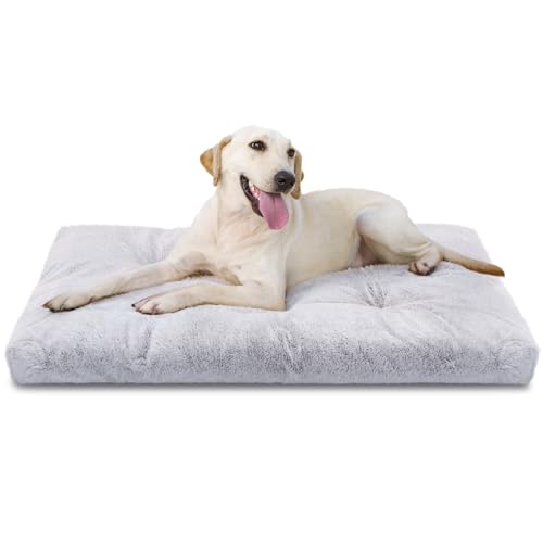 Nobleza Hundebett Grosse Hunde Waschbar, Super Weiches und Flauschiges Anti-Angst Hochwertiges Plüsch Hundebett mit Rutschfestem Boden, Hundekissen, Hundematte , 110x73x10 cm, XL von Nobleza