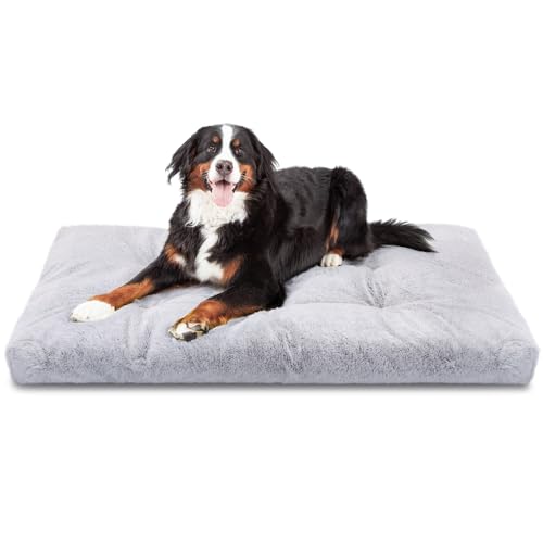 Nobleza Hundebett Grosse Hunde Waschbar, Super Weiches und Flauschiges Anti-Angst Hundebett, Hochwertiges Plüsch Hundebett mit Rutschfestem Boden, Hundekissen Hundematte rutschfest, 122x74x10 cm, XXL von Nobleza