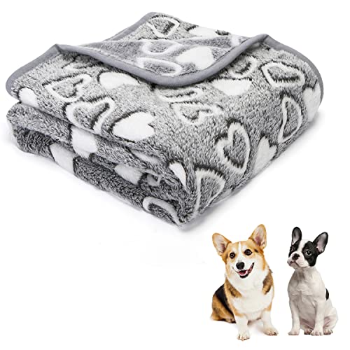 Nobleza Hundedecke Fleece Weiche Fleecedecke Waschbar Katzendecke Hunde Decke Outdoor Flauschig Deck für Haustier Hunde Katzen Welpen Weiche Warme Matte, 100 * 80cm von Nobleza