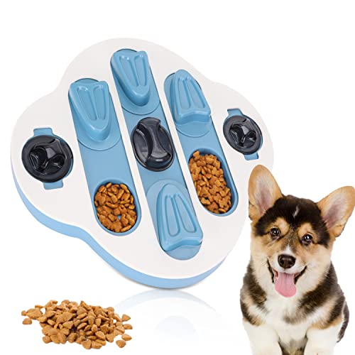 Nobleza Hundespielzeug Intelligenz, Intelligenzspielzeug für Große Kleine Hunde, Interaktive Treat Dispenser Puzzle Hundespielzeug, Langsamer Feeder Verbesserung der IQ Puzzle Bowl von Nobleza