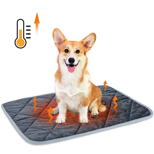 Nobleza Selbstheizende Decke für Katzen & Hunde, Haustiere Wärmematte, Waschbare Welpen Thermodecke, Selbstwärmende Winter Wärme Hundematte, Hund rutschfest Wärmedecke, Größe L 70x48cm von Nobleza