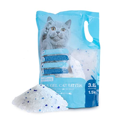 Nobleza - Arena para gatos de sílice Camada para gatitos de Gel de diamante 3.8L Absorbente， Cómodo Biodegradable von Nobleza