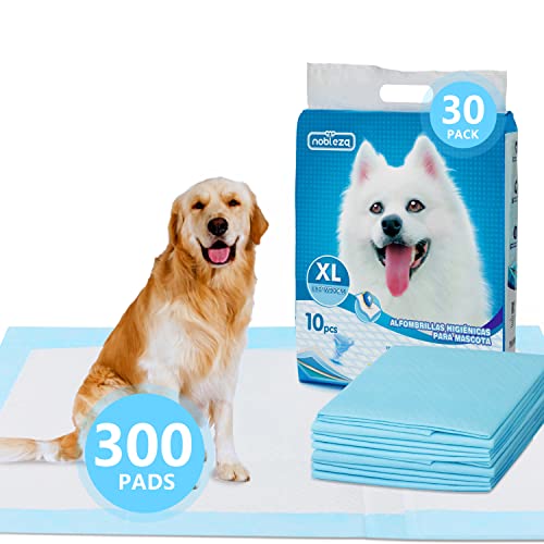 Nobleza -Ultra saugfähige Hunde Trainingsunterlagen Welpenunterlage Welpen Toilettenmatte, 90 * 80cm, Packung mit 10 Stück von Nobleza