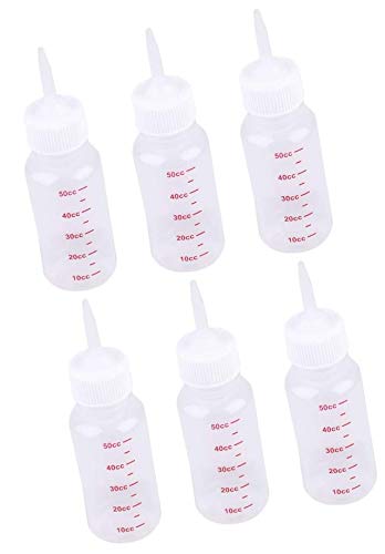 Nobranded Flüssigkeits-Stillflasche für Hunde, Welpen, Katzen, Kätzchen, 50 ml (6 Stück) von Nobranded