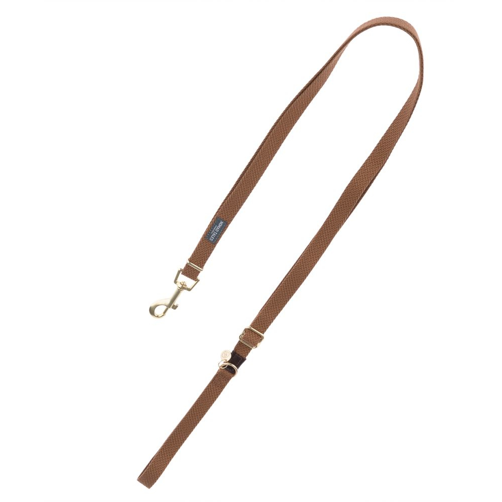 Nomad Tales Bloom Halsband, caramel - Passende Leine: 200 cm lang, 20 mm breit von Nomad Tales