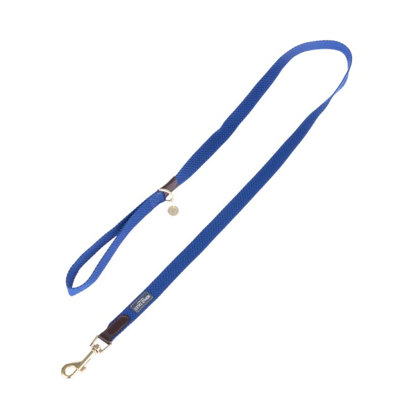 Nomad Tales Bloom Halsband, sapphire - Passende Leine: 120 cm lang, 20 mm breit von Nomad Tales