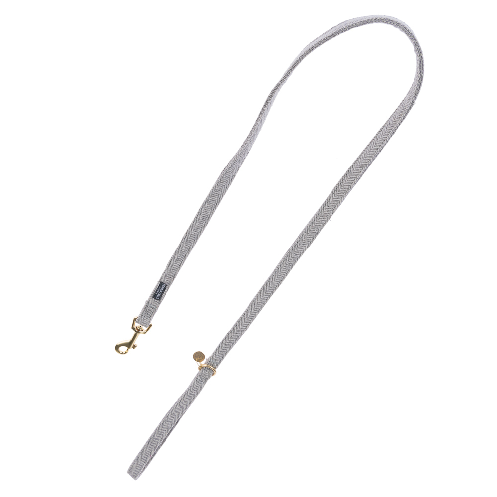 Nomad Tales Calma Halsband, stone - Passende Leine: 120 cm lang, 15 mm breit von Nomad Tales