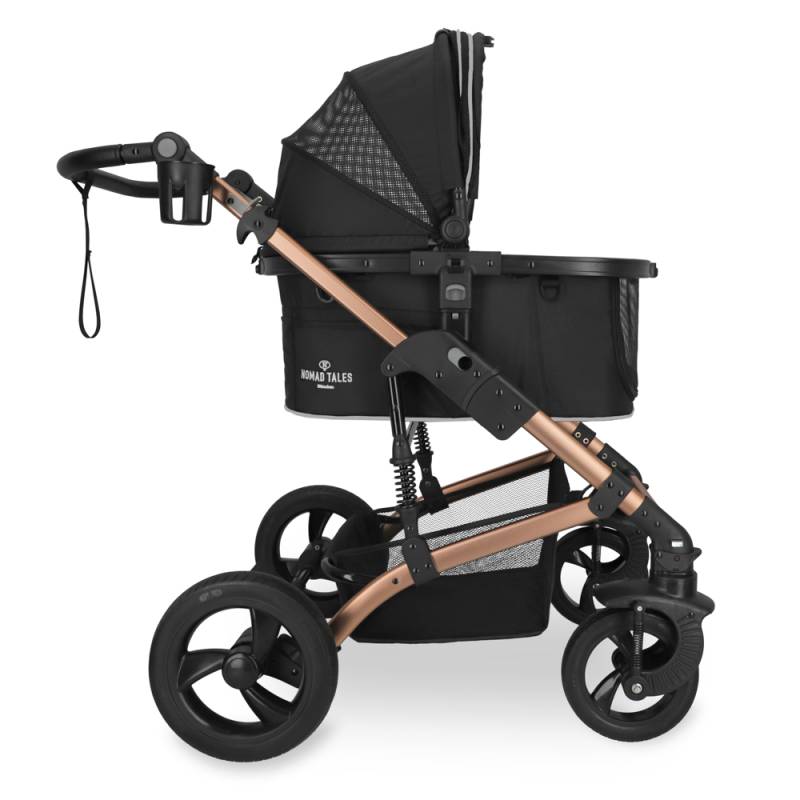 Nomad Tales Calma Pet Stroller, rose gold - L 82 x B 65 x H 102 cm / bis 15 kg von Nomad Tales