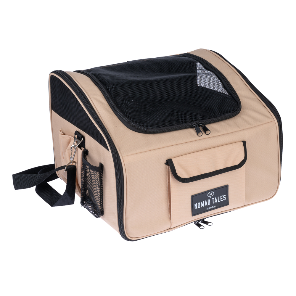 Nomad Tales Spirit Autositz für Hunde, sand - ca. L 44 x B 37 x H 30 cm von Nomad Tales