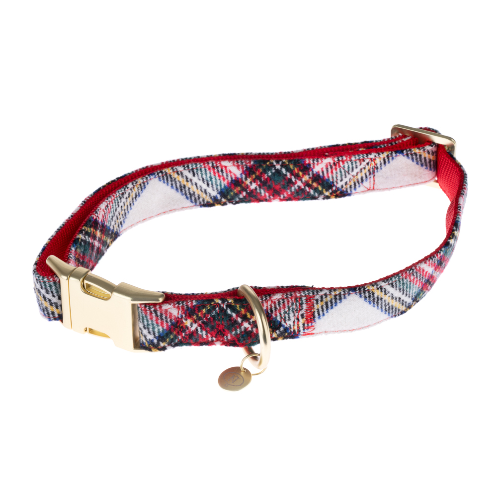 Nomad Tales Tartan: Halsband, Leine, Kotbeutelspender, Scrunchie - Halsband Größe S: 24-36 cm Halsumfang von Nomad Tales