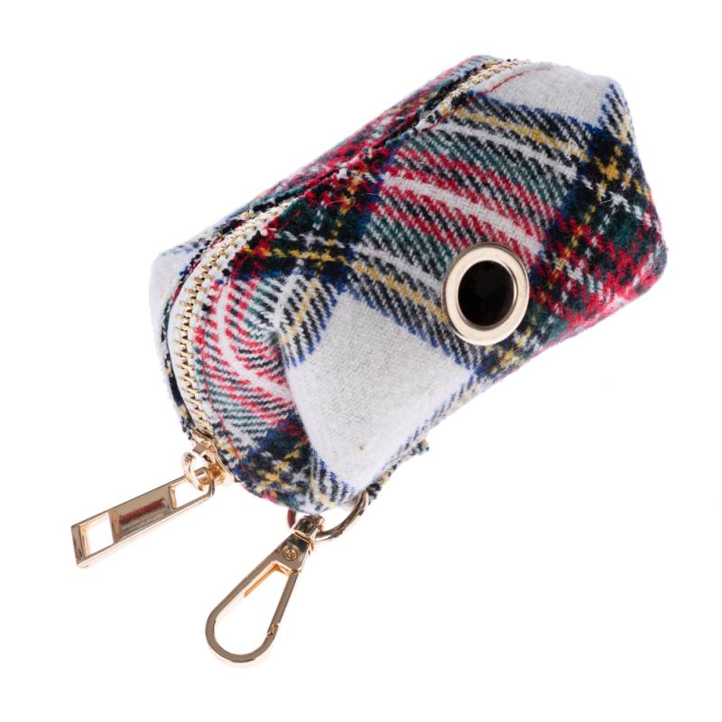 Nomad Tales Tartan: Halsband, Leine, Kotbeutelspender, Scrunchie - Kotbeutelspender von Nomad Tales