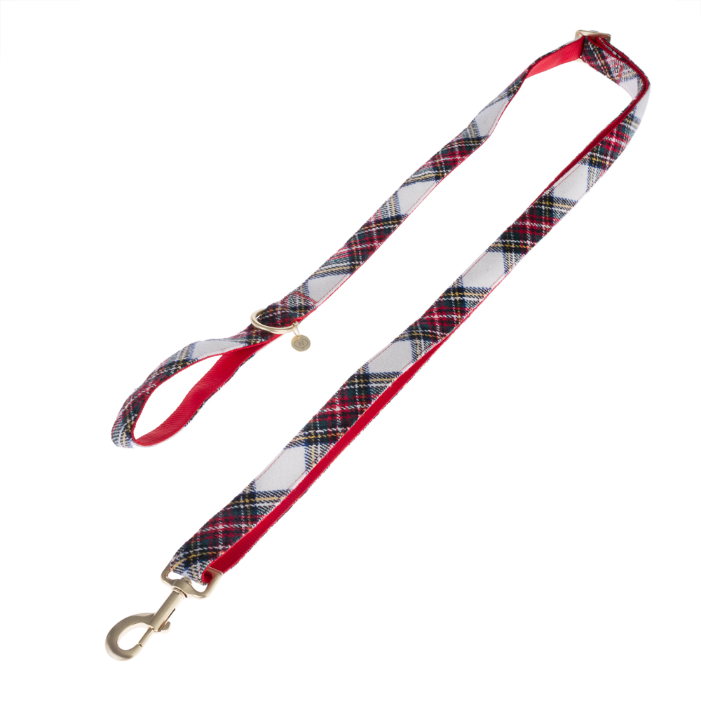 Nomad Tales Tartan: Halsband, Leine, Kotbeutelspender, Scrunchie - Verstellbare Leine 200 cm von Nomad Tales