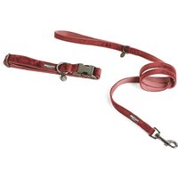 Sparset Nomad Tales Blush Hundeleine + Halsband, rosé - Halsband Größe S, Leine 200 cm von Nomad Tales